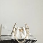 Chanel 24S 31 Mini Tote Bag White - chanel mini tote white dupe front view